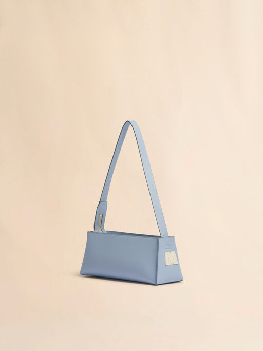 ブルー レザー製 Museo バゲットバッグ - ショルダーバッグ