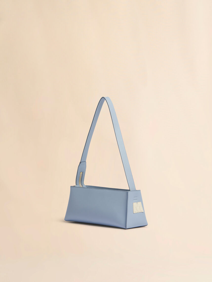 ブルー レザー製 Museo バゲットバッグ, Image 3