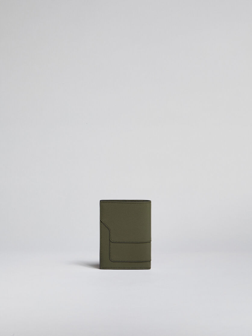 ブラック サフィアーノレザー製 二つ折りウォレット - 財布 - Image 3