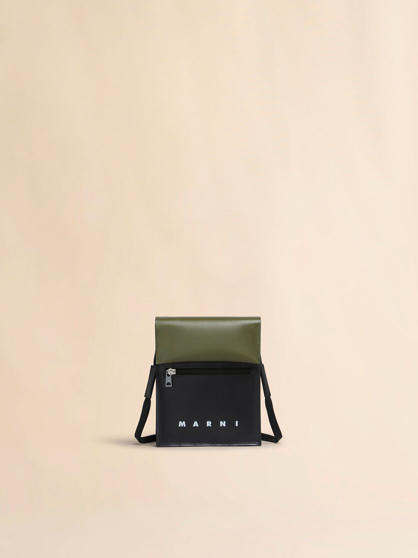 Deep green and black Tribeca shoulder bag - Shoulder Bag - Image 1