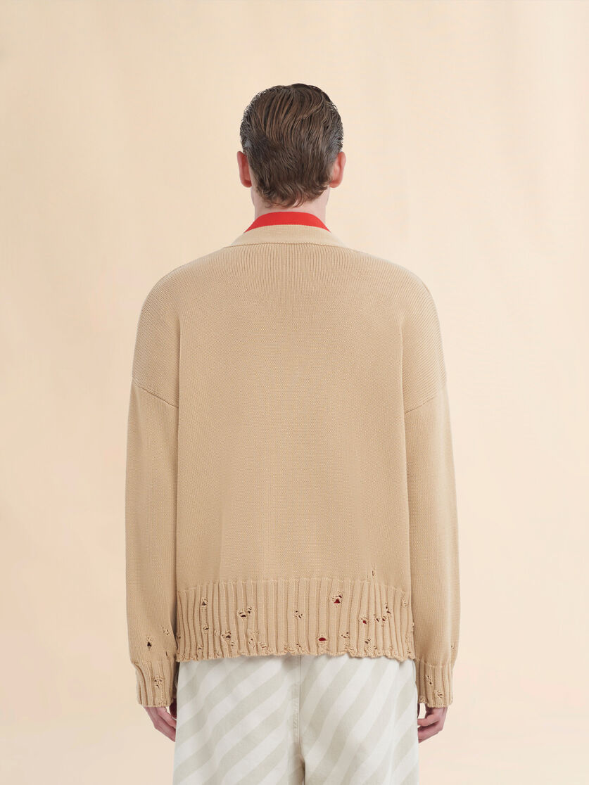 Marni Symbol 디테일 핑크 코튼 가디건 - 풀오버 - Image 3
