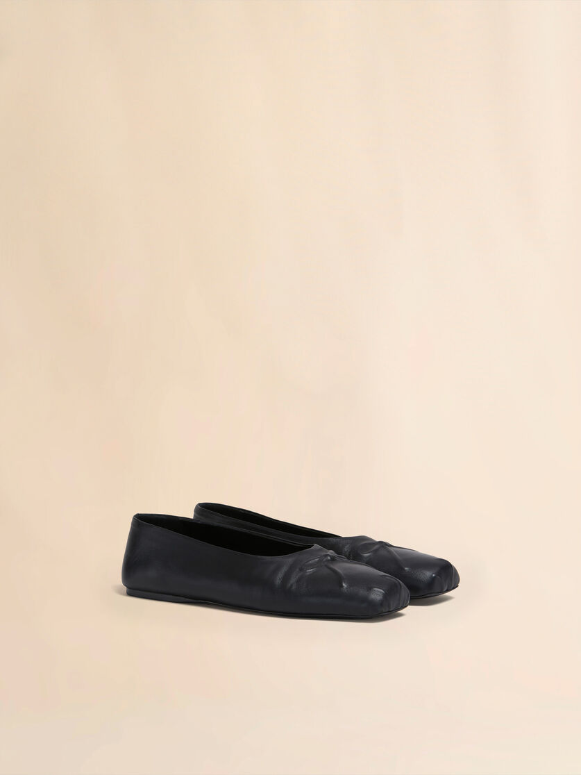 Pink nappa leather seamless Little Bow ballet flat - Ballet Shoes - Image 2
