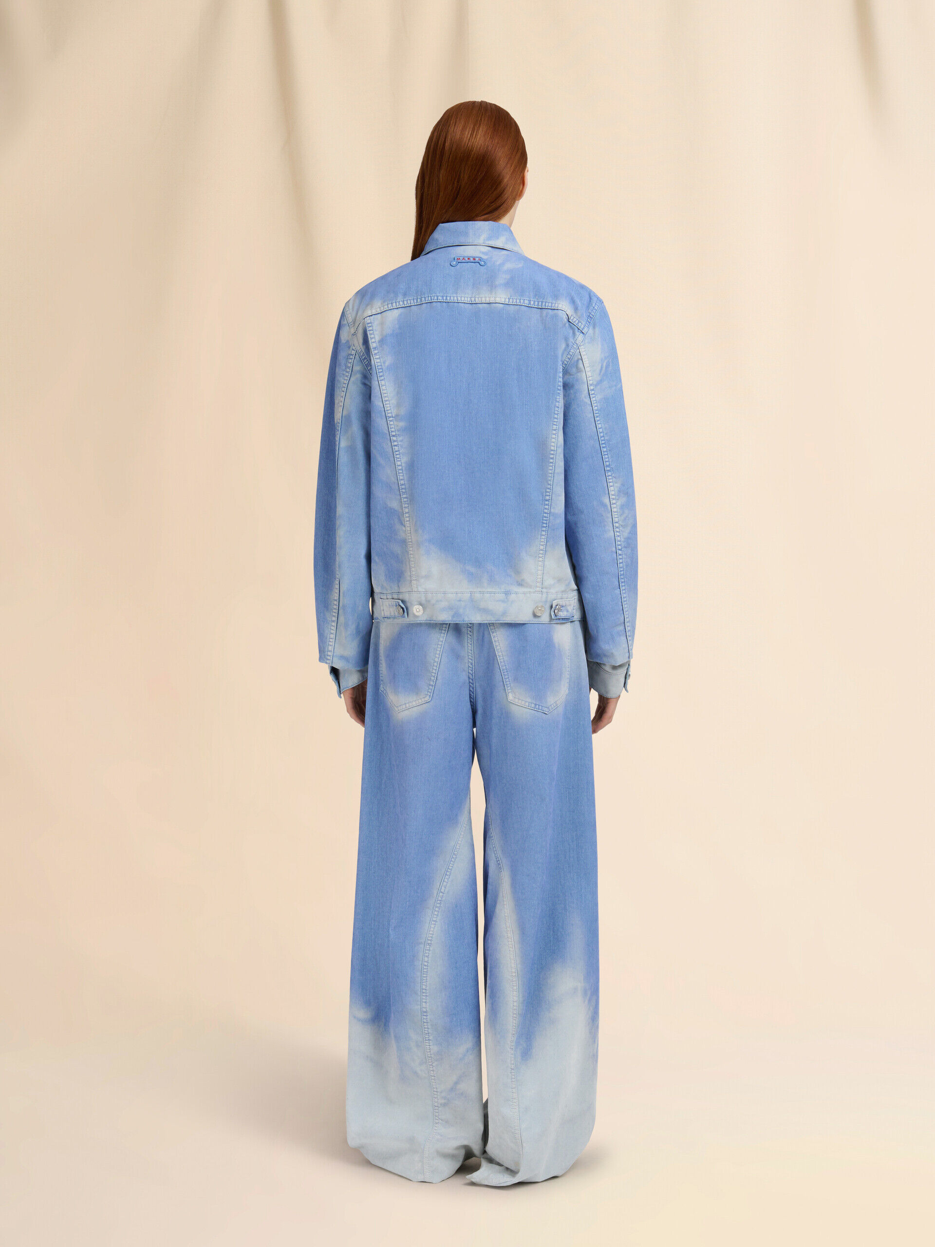 ライトブルー フロッキー加工デニムトラッカージャケット | Marni