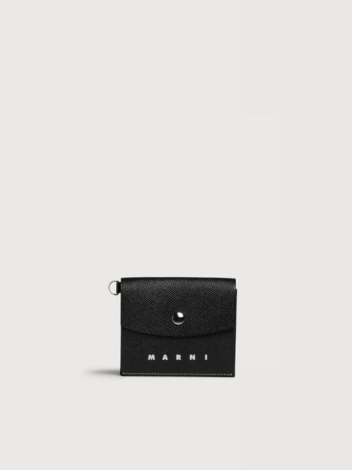 ブラック ミニウォレット - 財布