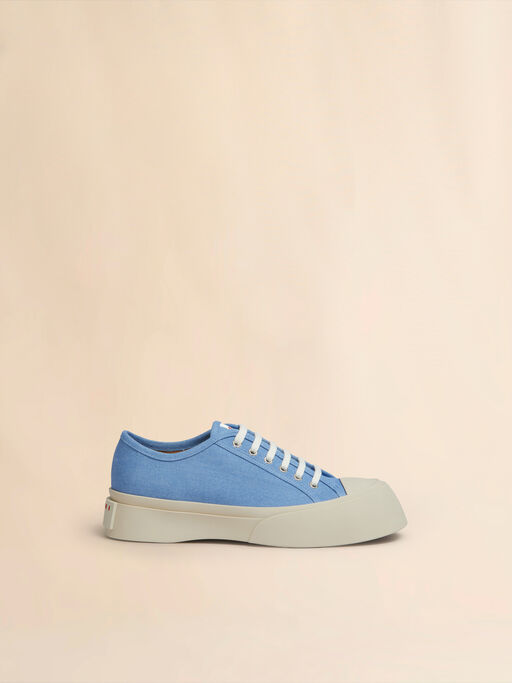 Light blue denim Pablo lace-up sneaker - Sneakers