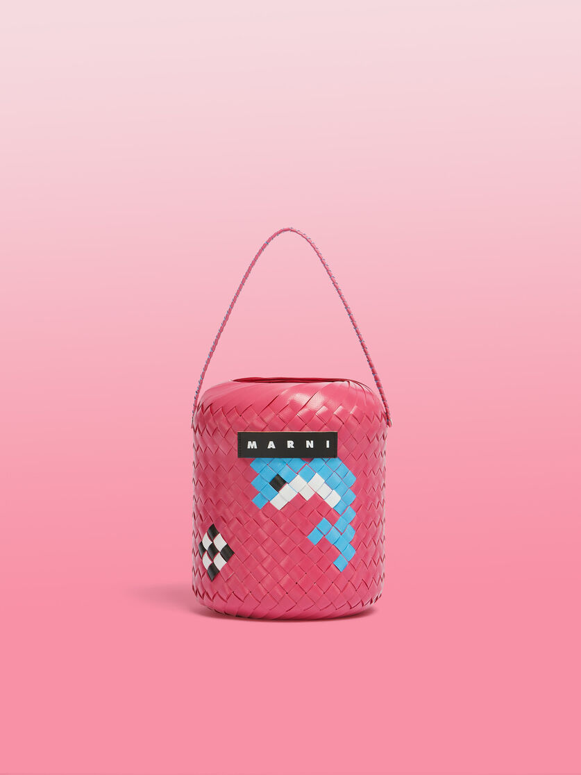 Fuchsia dolphin MARNI MARKET BUCKET bag | Marni