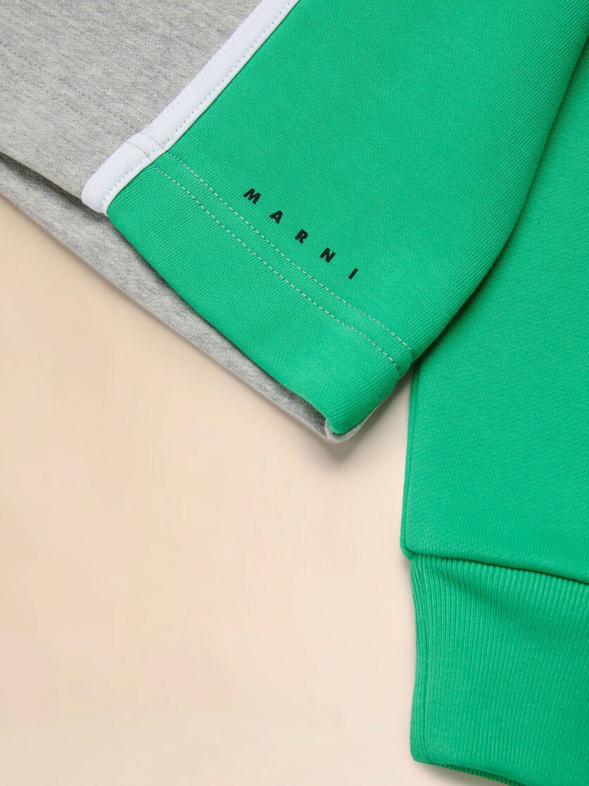 Crewneck sweatshirt with colorblock details - Sweaters - Image 4