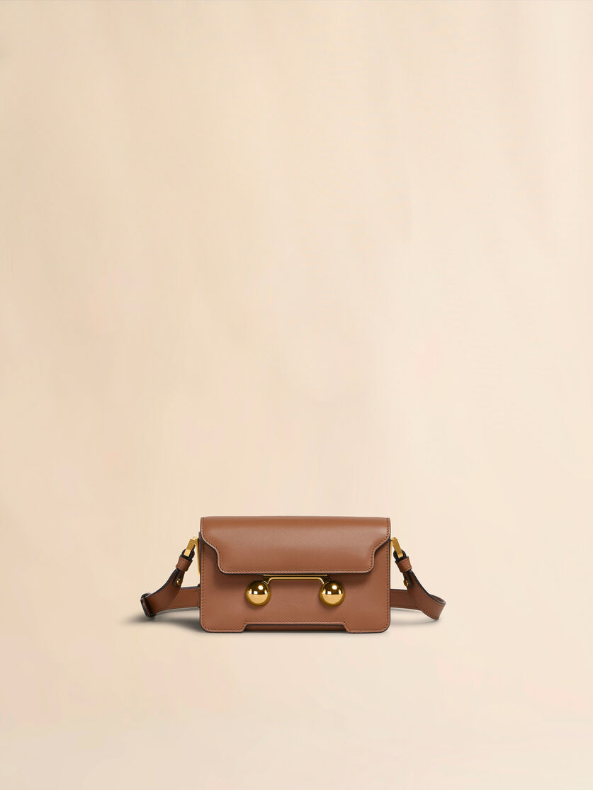 Blaue Trunkaroo Mini-Schultertasche aus Leder - Schultertaschen - Image 1