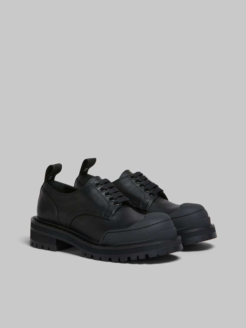 Black leather Dada Army derby shoe | Marni 