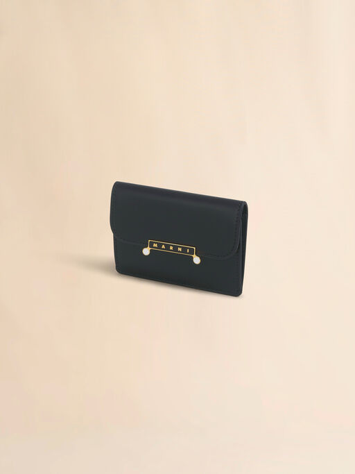 Black leather Envelope card holder - Wallets