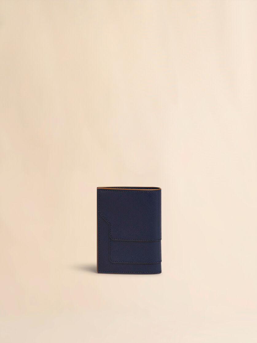 ブルー サフィアーノレザー二つ折りウォレット - 財布 - Image 3