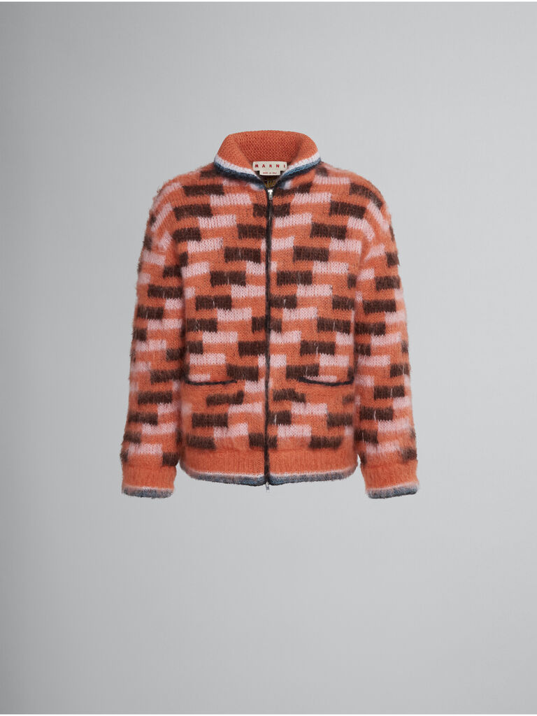 Marni Bicolor Polyester Full-Length Jacket