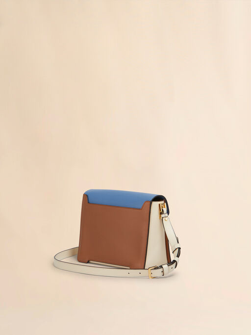 Light blue, light brown e white leather Trunkaroo medium shoulder Bag - Shoulder Bags