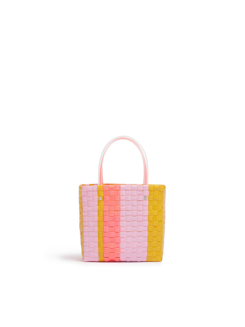 イリスブルー MARNI MARKET MINI STRIPE BASKET - ショッピングバッグ - Image 3