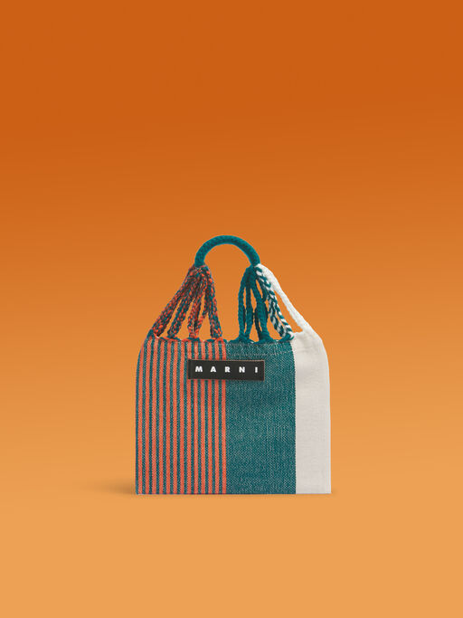 ミント MARNI MARKET MINI HAMMOCK BAG - ショッピングバッグ