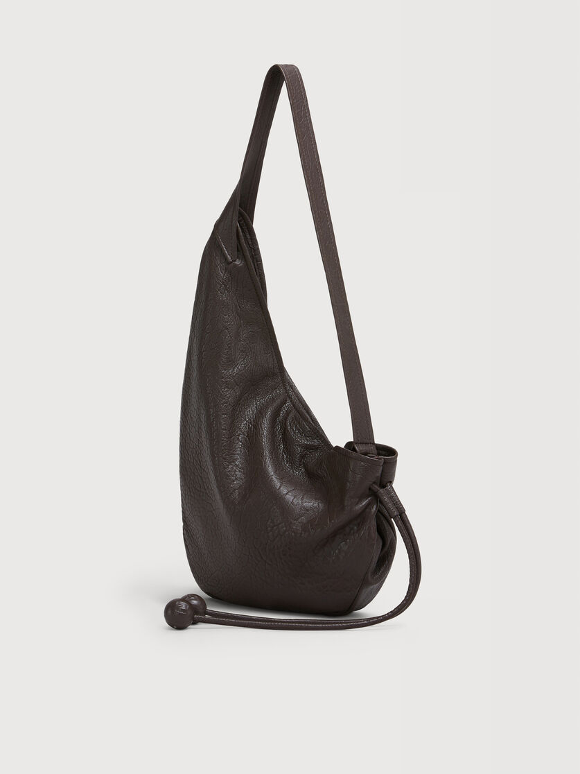Small brown nappa Hobo bag, Image 2