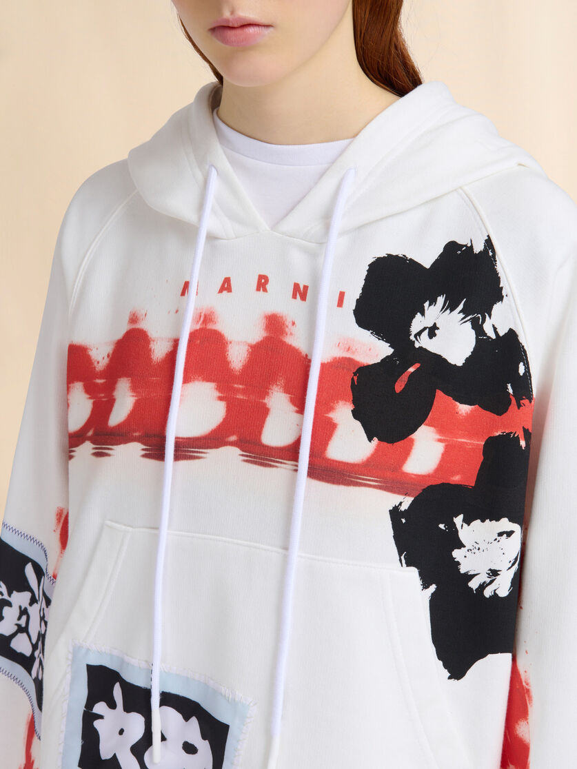 Cream cotton hoodie - Sweaters - Image 4