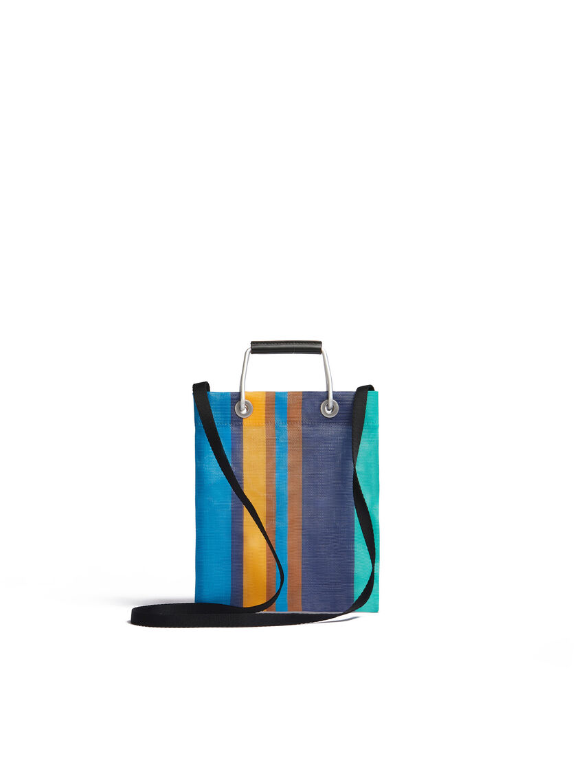 グリーンブルー(ターコイズ) MARNI MARKET STRIPE MINI SHOULDER BAG - ハンドバッグ - Image 3
