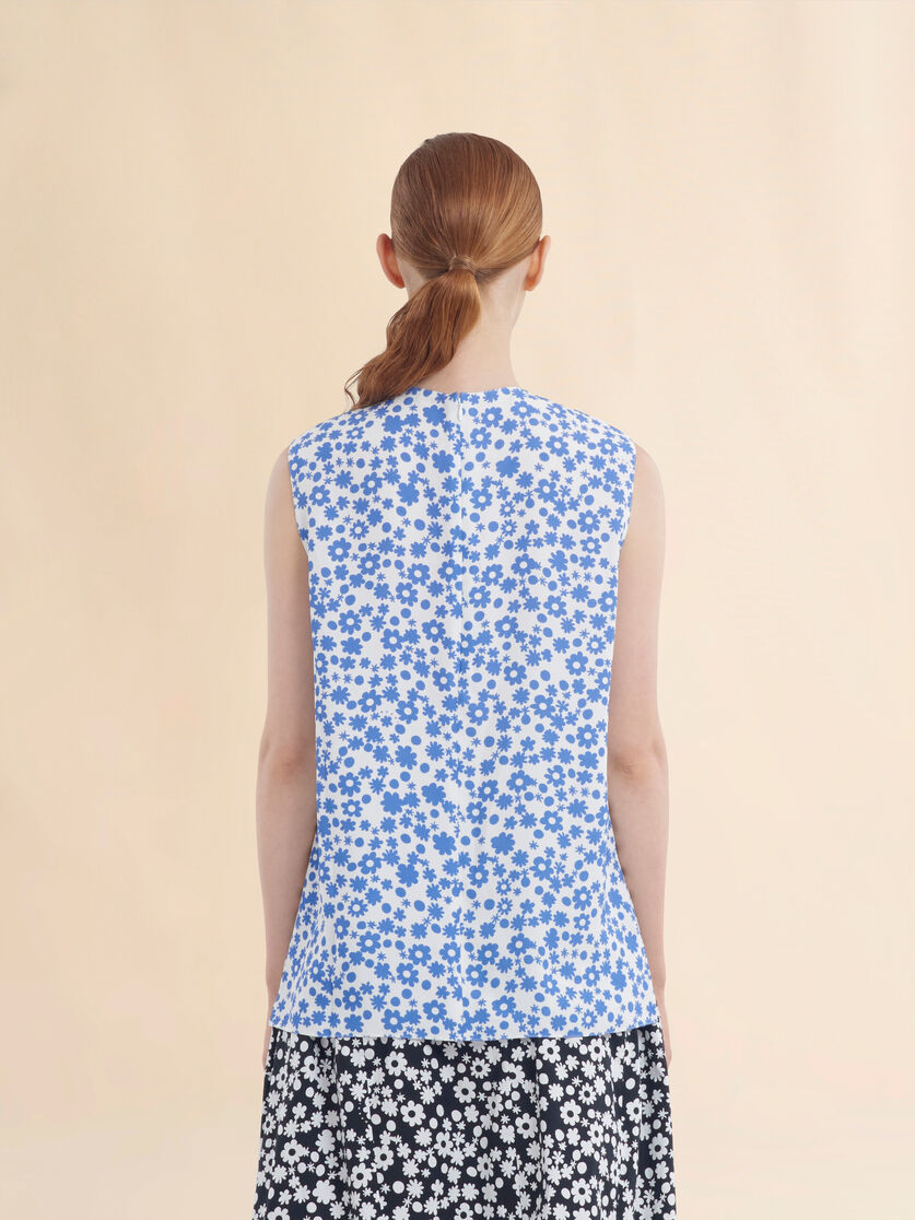 Light blue and white Pop Fields sleeveless top - Shirts - Image 3