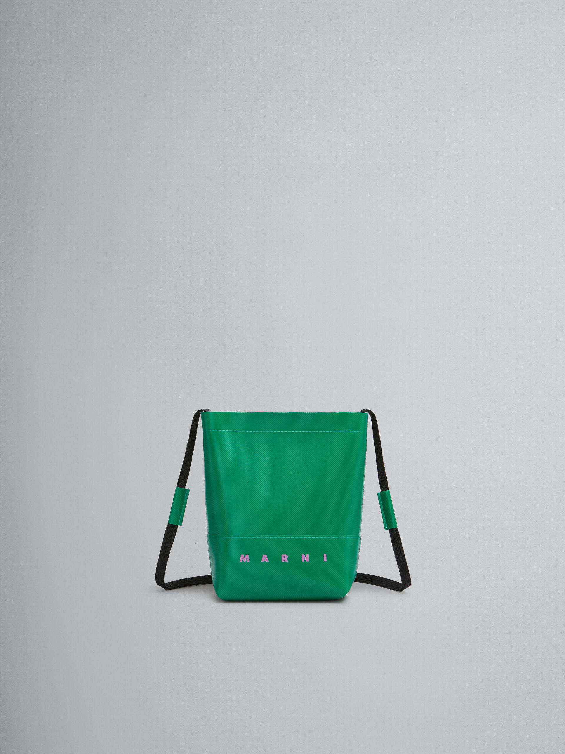 グリーン シューレースストラップ付き クロスボディバッグ | Marni