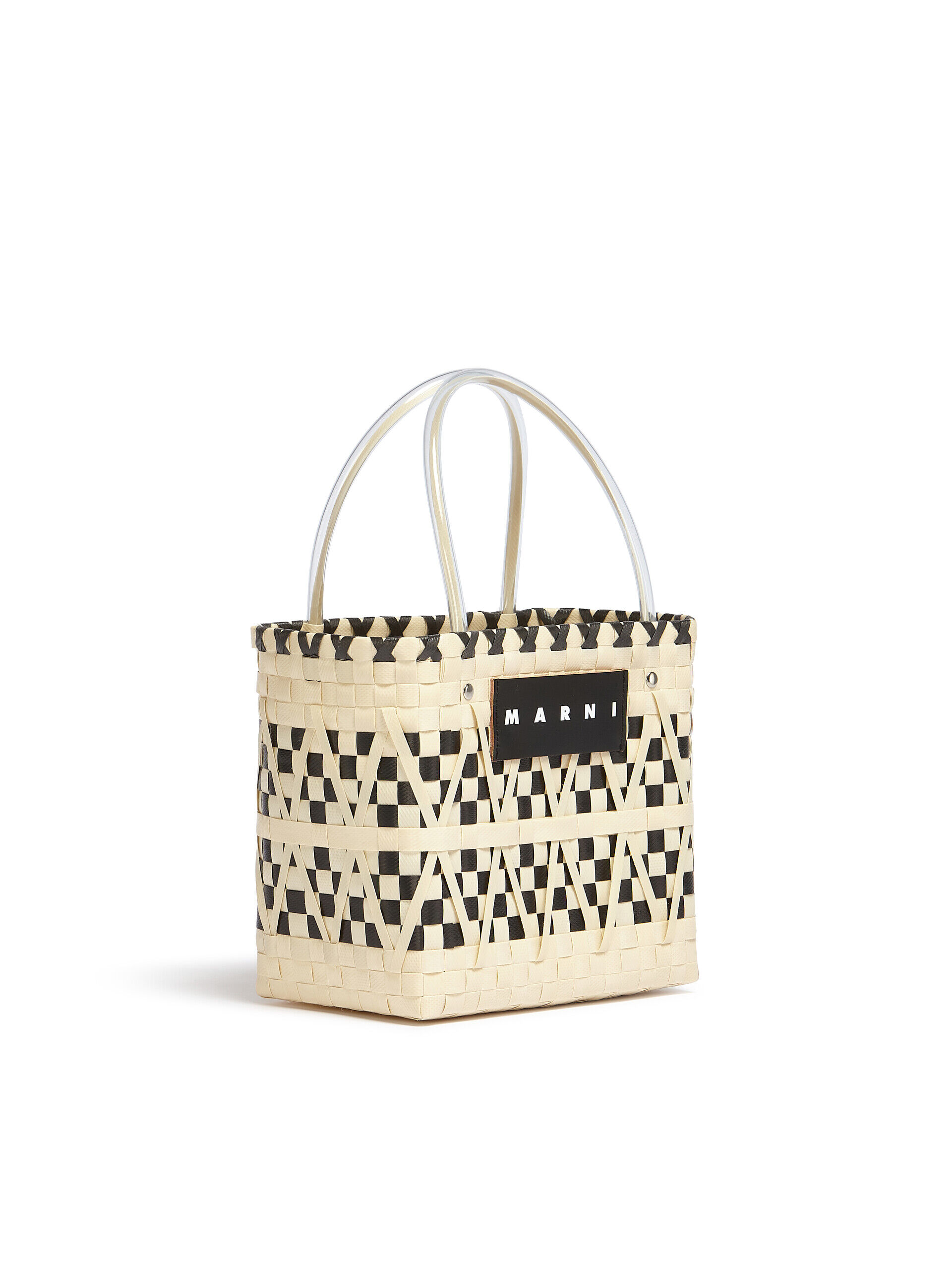 完売品　MARNI チェック柄 トートバッグ アイボリー/ブラック 完売品 MARNI チェック柄 トートバッグ アイボリー/ブラック