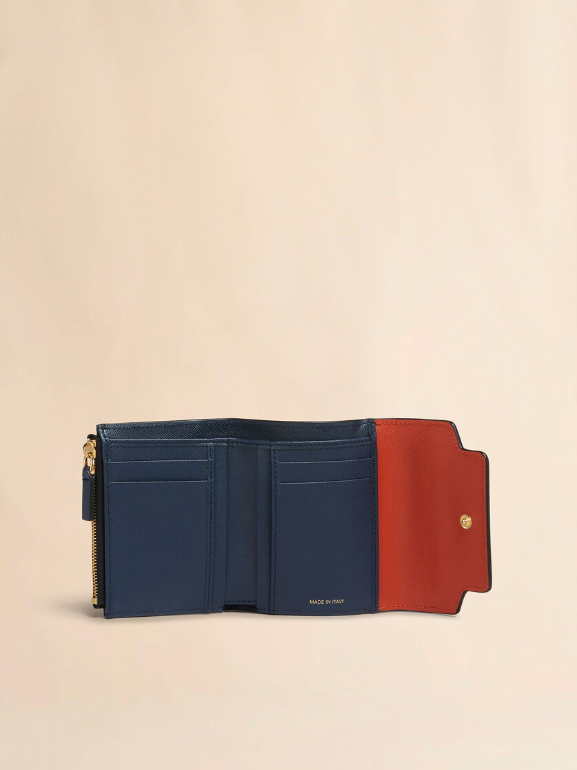 Light green white and brown saffiano leather wallet - Wallets - Image 2