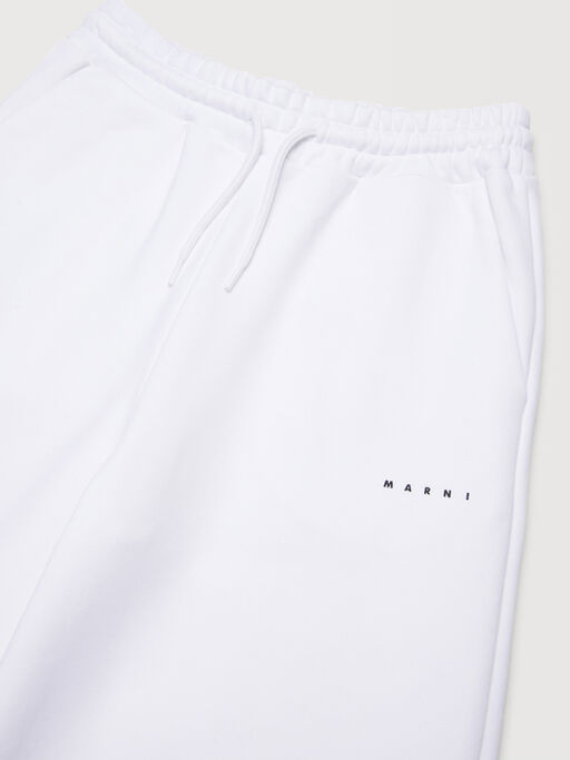 Wei&szlig;e Sweathose mit kleinem Marni-Aufdruck - Hosen