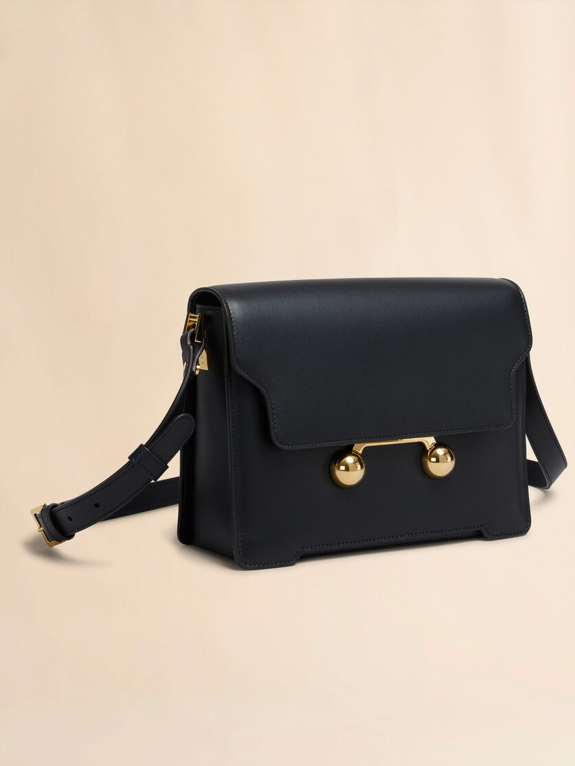 Blue leather Trunkaroo medium shoulder bag - Shoulder Bags - Image 4