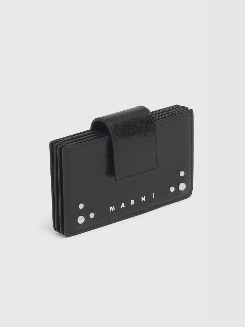 ブラックレザー カードホルダー スタッズ付き, Image 4