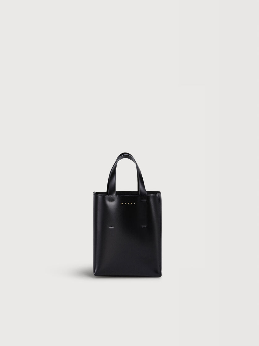 Mini-Tasche Museo aus schwarzem Leder, Image 1