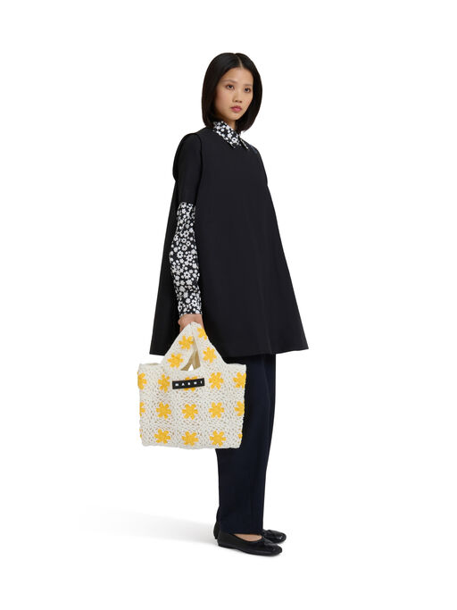 ストーンホワイト MARNI MARKET MINI FISH BAG - ショッピングバッグ