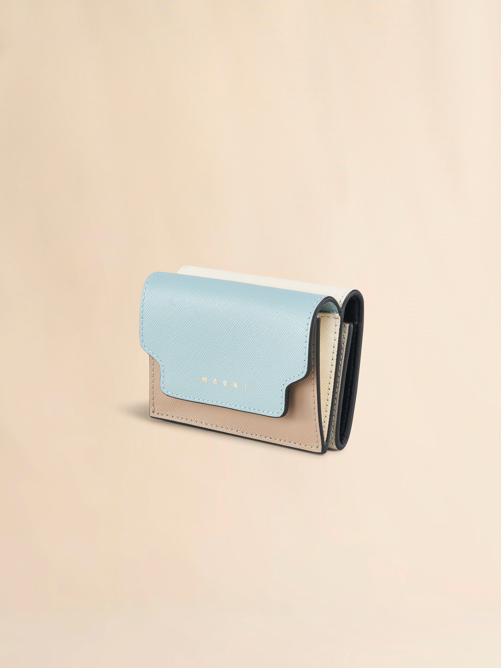 MARNI グリーン ホワイト 長財布 マルニ 二つ折り財布 財布 メンズ レディース バイカラー カーキ