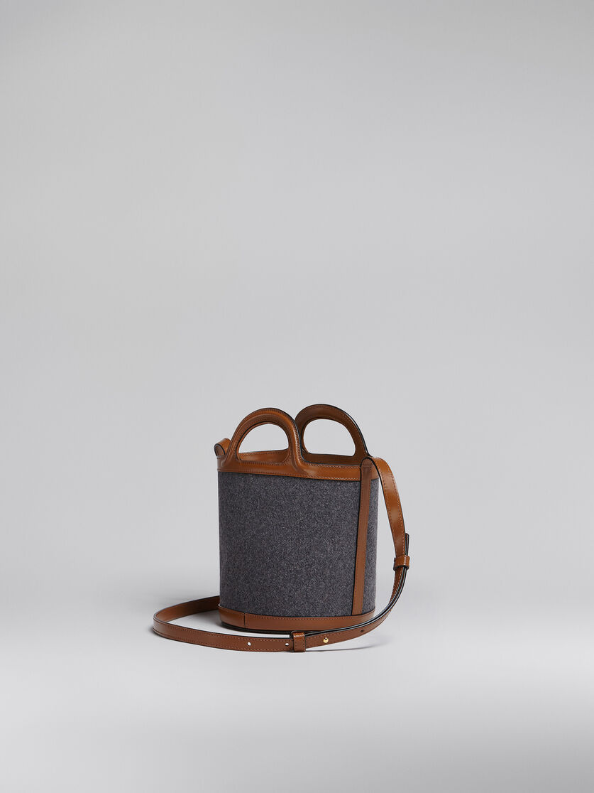 TROPICALIA mini bucket bag in felt and leather - Shoulder Bags - Image 3