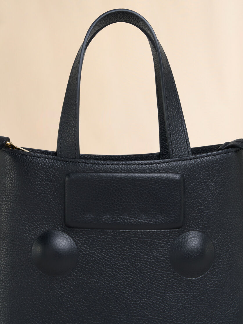 Bolso pequeño Trunkaroo Embossed de piel gris - Bolsos shopper - Image 4