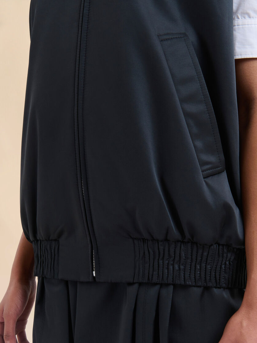 Taffeta bomber vest with Marni Symbol - Waistcoats - Image 5
