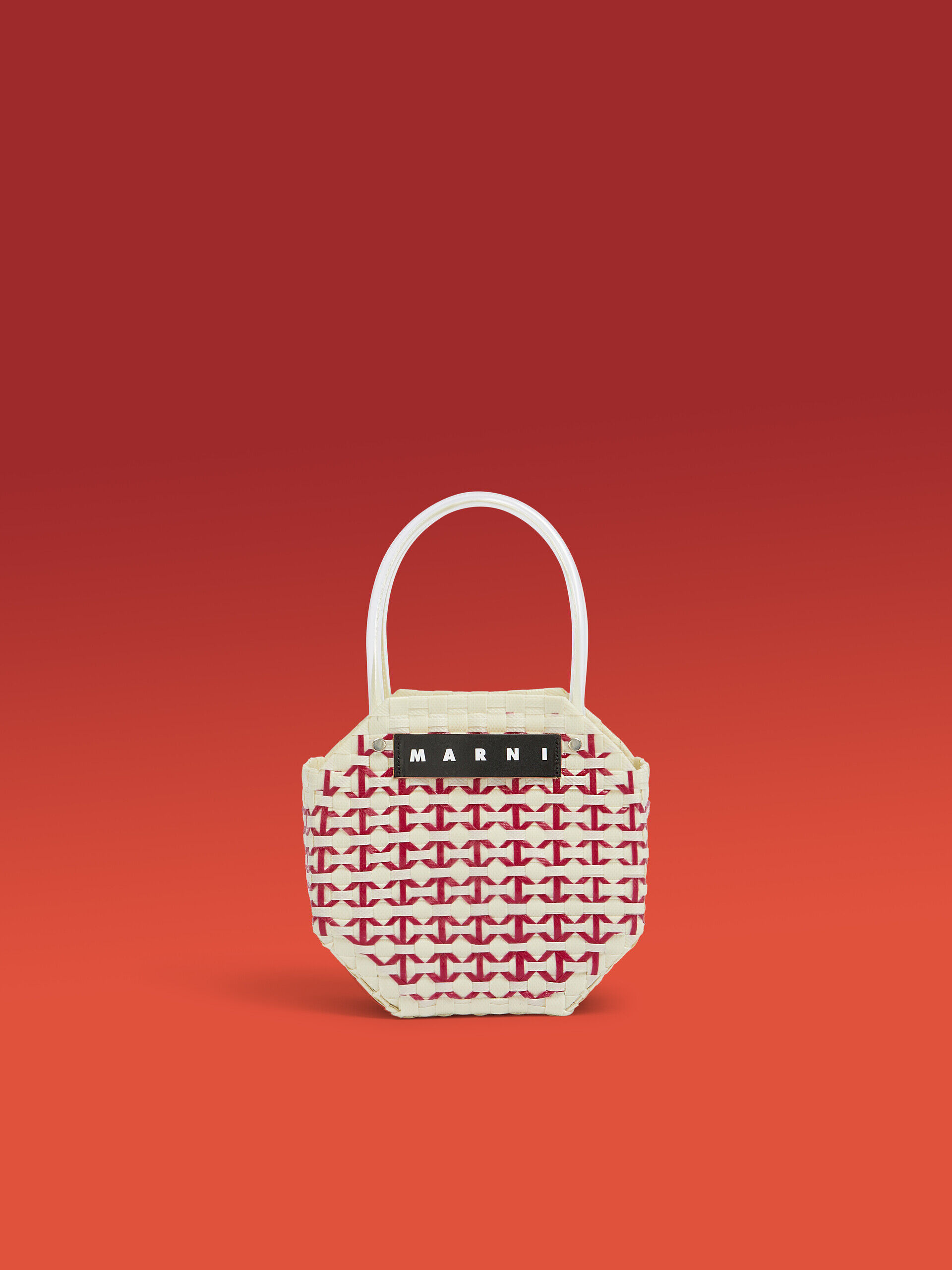 レッド MARNI MARKET オクタゴナル バスケットバッグ | Marni