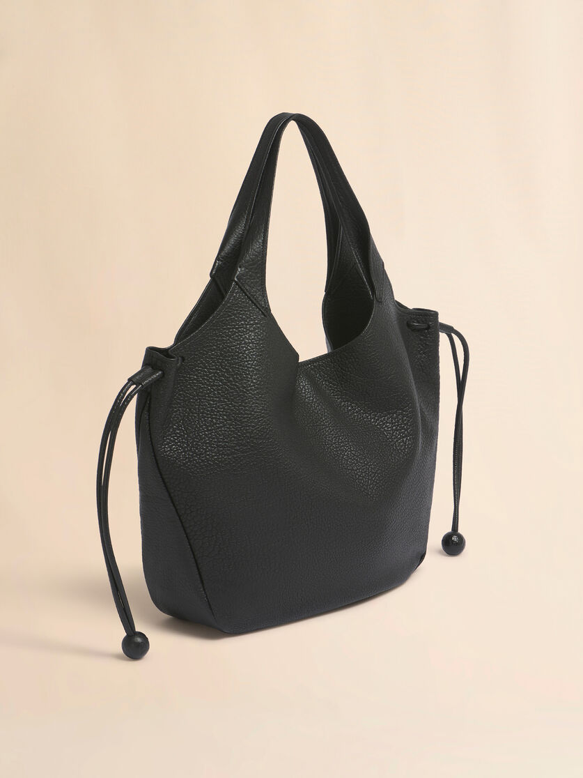 Black leather Trunkaroo Soft medium tote bag, Image 3
