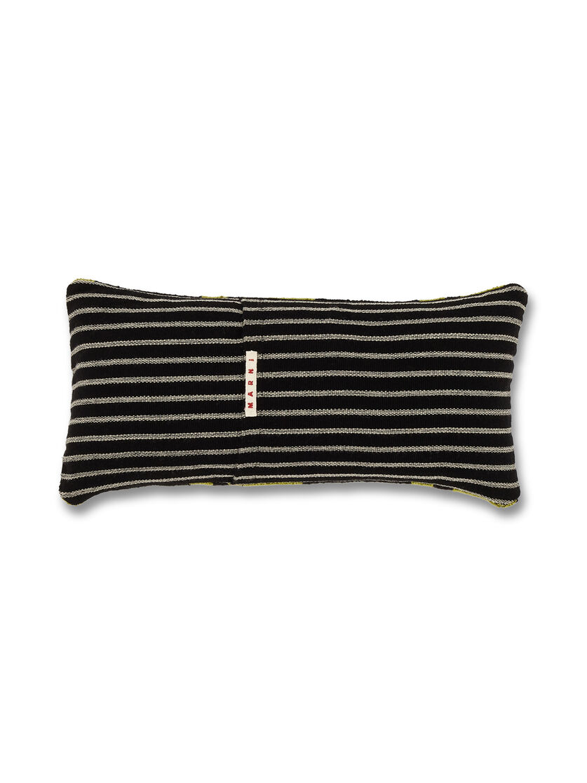 MARNI MARKET cushion in black fabric with flower motif - Furniture - Image 2