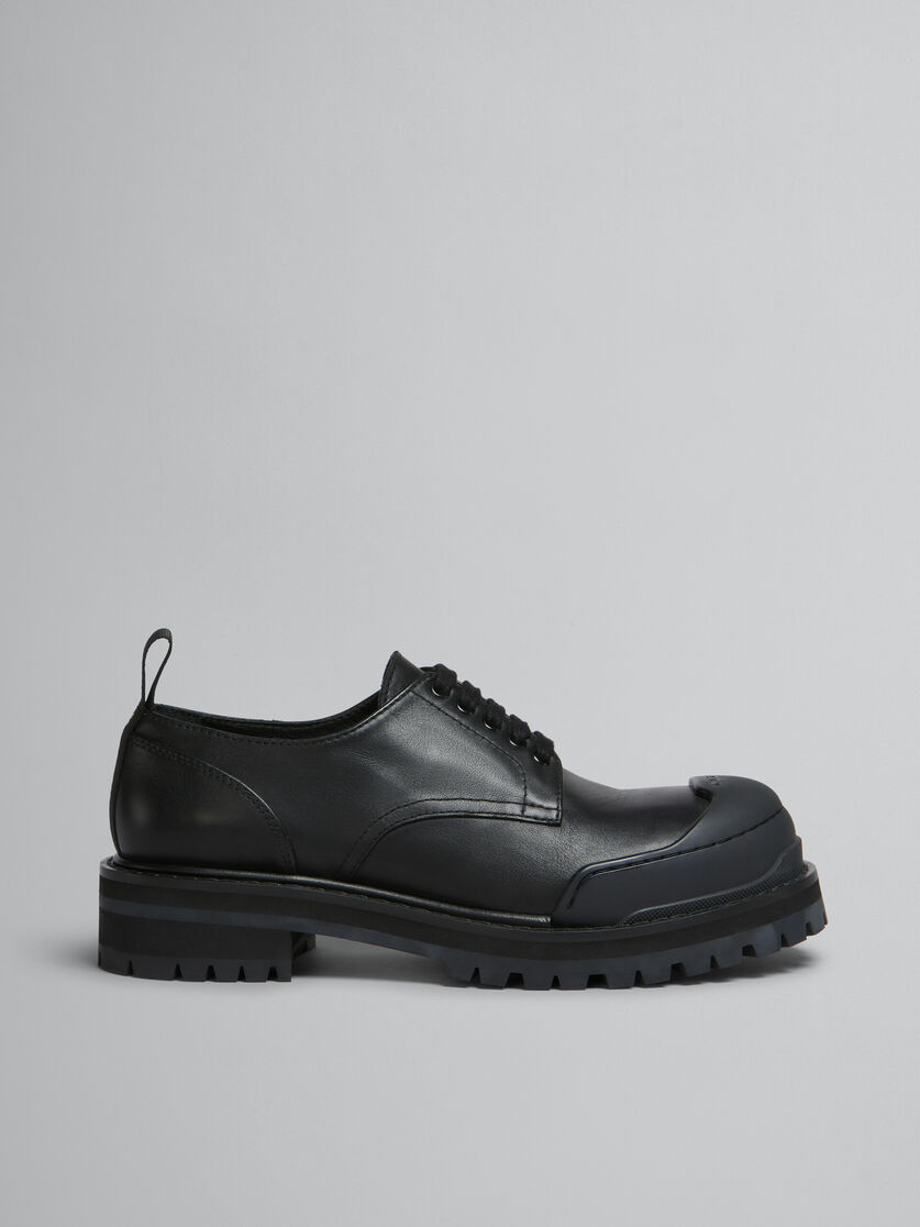 Black leather Dada Army derby shoe - Lace-ups - Image 1