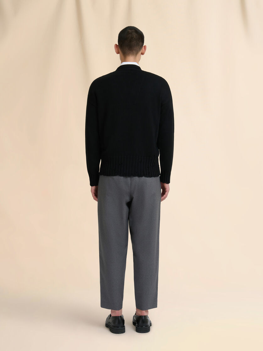 Pink cotton cardigan with Marni Symbol - Pullovers - Image 3