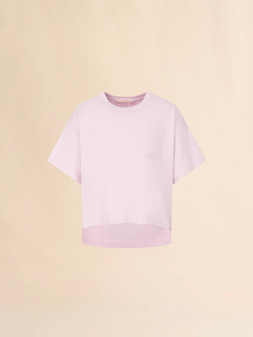 ピンク コットン製Tシャツ Marni Beachrポストカードプリント - Tシャツ