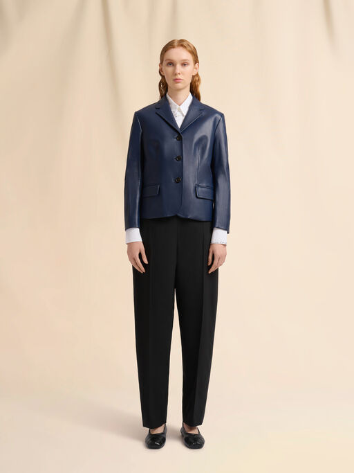 Giacca in nappa blu - Giacche