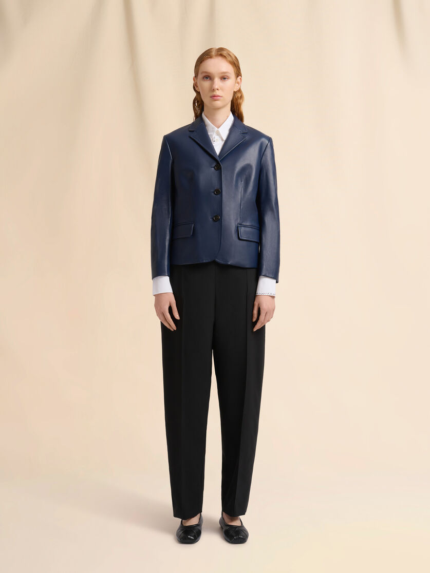 Blue nappa jacket - Jackets - Image 2