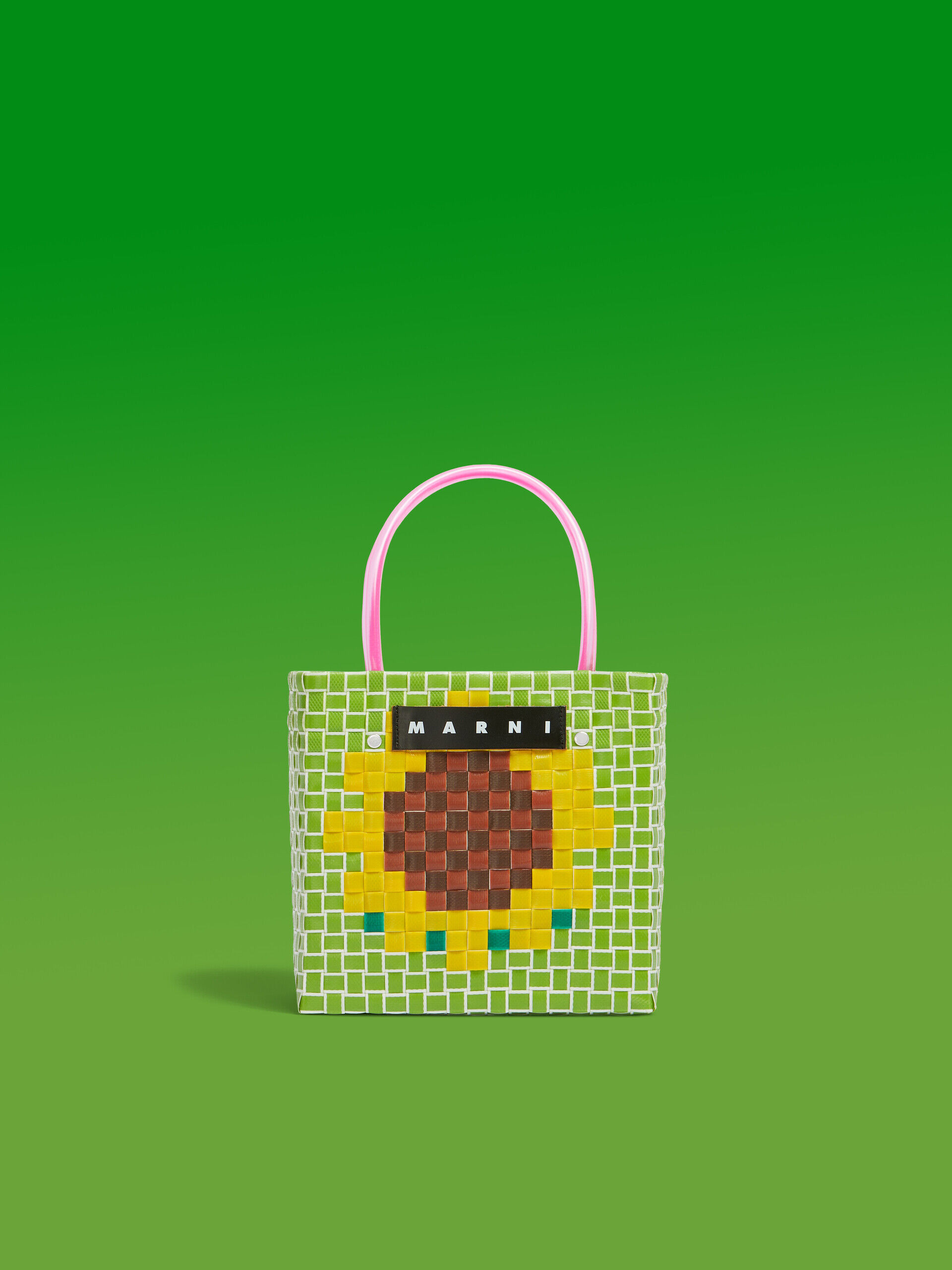 ペイパー MARNI MARKET FLOWER MINI BASKET BAG | Marni