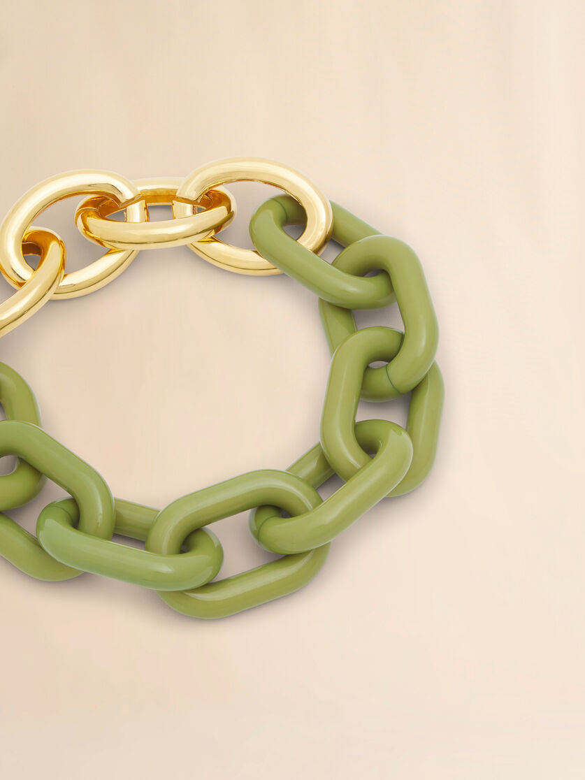 Brown resin chain necklace - Necklaces - Image 3