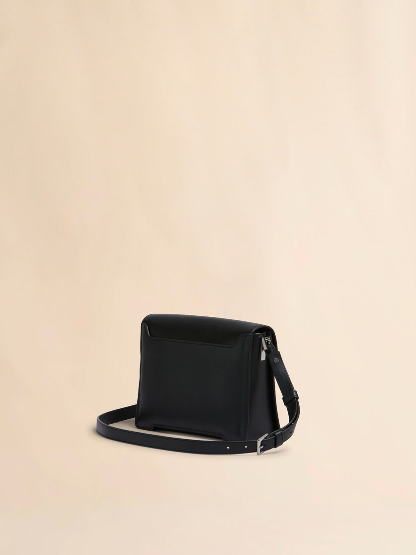Deep blue leather Trunkaroo medium shoulder bag - Shoulder Bags - Image 3