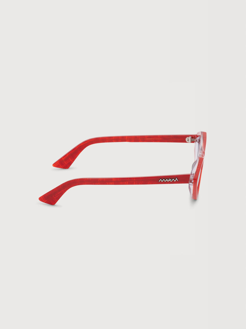 Red acetate Tikbarri sunglasses, Image 3