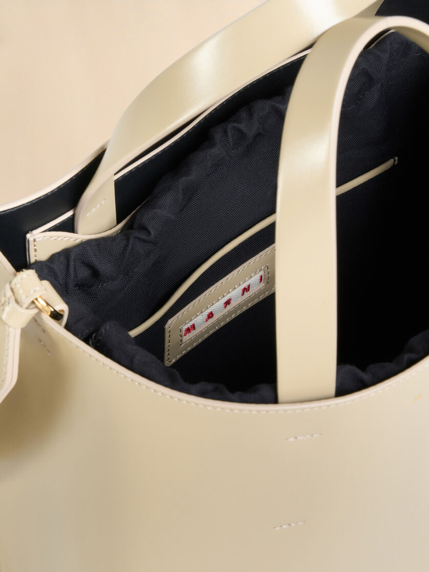 Museo small bag in light pink leather - Shopping Bags - Image 3
