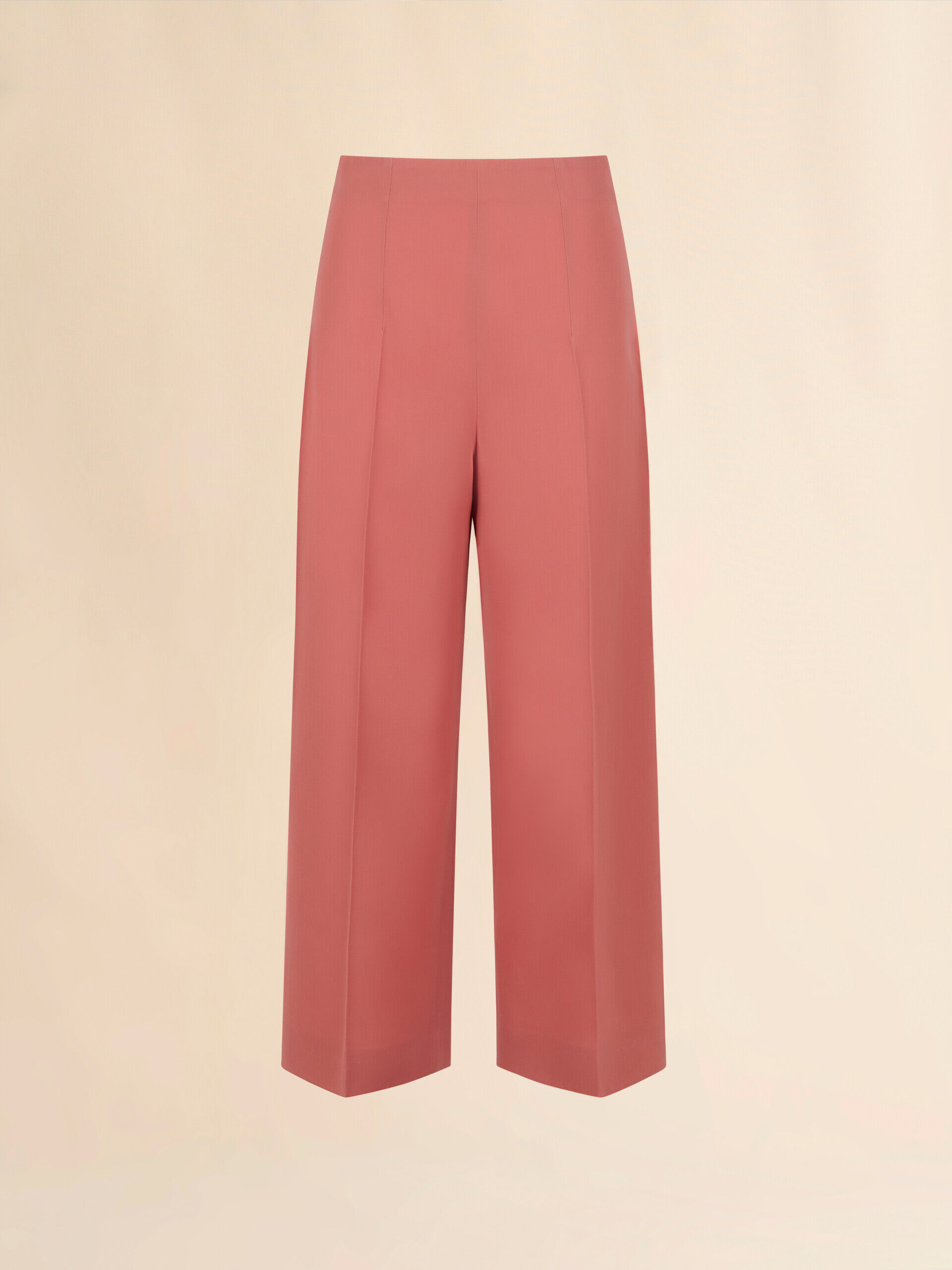 Pink wool cropped trousers | Marni