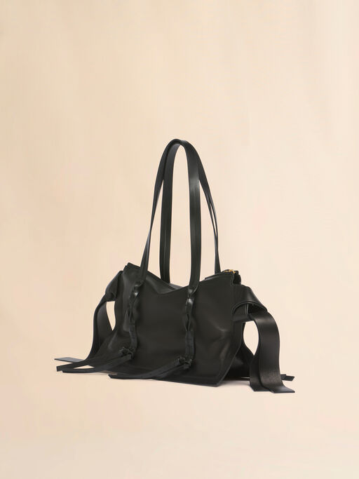 Black leather Amulet small bag - Shoulder Bags
